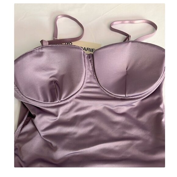 No Boundaries Lace Corset Top in War Plum Sz XXS NWT - Picture 8 of 10